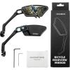 image:imageROCKBROS Bike Mirrors for Handlebars HD BlastResistant Bicycle Mirror for Ebike 360 Degree Adjustable Bike Rear View Mirror Easy to Install Left and Rightblackleft and right