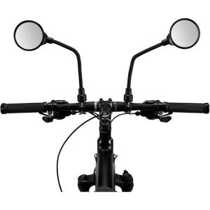 image:imageROCKBROS Bike Mirror Handlebar Mount 360Rotatable Adjustable Bicycle Rear View Mirror HD Wide Angle Clear Acrylic Convex Safe Bike Mirror for Mountain Road Bike Electric MotorcycleBlack2 Piece