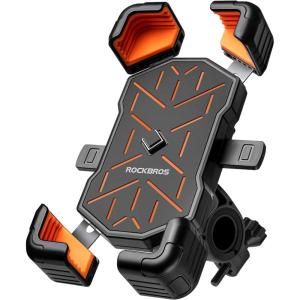 image:imageROCKBROS Bike Phone Holder Mount for 4571 Phones Quick Release Handlebar Clamp 360 Rotatable Motorcycle MountOrange