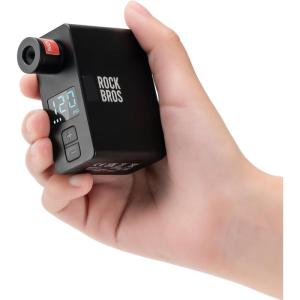 image:imageROCKBROS LED Screen Electric Mini Bike Pump PRO Max 120 PSI with Gauge Auto Stop Bicycle Pump Tire Inflator Air Pump for EBike MTB and Road Bike
