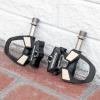 image:imageROCKBROS SPDSL Compatible Road Bike PedalsOnly 90g Ultralight Clipless Pedals 180gpair with Carbon Fiber Composite 916 Titanium Spindle amp Sealed Bearings for Smooth Efficient Power Transfer