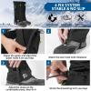 image:imageROCKBROS Snow Boot Leg Gaiters for Hiking Waterproof Leg Gaiter for Skiing Walking Snow Boot Gaiters Tear Resistant Adjustable GaitersLargeXLarge