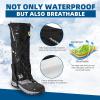 image:imageROCKBROS Snow Boot Leg Gaiters for Hiking Waterproof Leg Gaiter for Skiing Walking Snow Boot Gaiters Tear Resistant Adjustable GaitersSmallMedium
