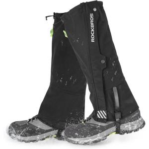 image:imageROCKBROS Snow Boot Leg Gaiters for Hiking Waterproof Leg Gaiter for Skiing Walking Snow Boot Gaiters Tear Resistant Adjustable GaitersSmallMedium