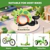 image:imageROCKBROS Bike Bell Aluminum Alloy Bicycle Bell Mountain Bike Bells for Kids Adults with Loud Sound and Fit for 0871in22254mm Bicycle HandlebarsDinosaur Style