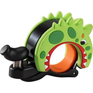image:imageROCKBROS Bike Bell Aluminum Alloy Bicycle Bell Mountain Bike Bells for Kids Adults with Loud Sound and Fit for 0871in22254mm Bicycle HandlebarsDinosaur Style