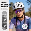 image:imageROCKBROS Photochromic Cycling Glasses for Men Women 24g Unique Temples amp Raised Frame UV400 Bike GlassesGreenpurple