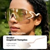 image:imageROCKBROS Photochromic Cycling Glasses for Men Women 24g Unique Temples amp Raised Frame UV400 Bike GlassesMatte Nude
