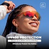 image:imageROCKBROS Photochromic Cycling Glasses for Men Women 24g Unique Temples amp Raised Frame UV400 Bike GlassesTransparent Red