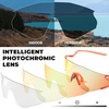 image:imageROCKBROS Photochromic Cycling Glasses for Men Women 24g Unique Temples amp Raised Frame UV400 Bike GlassesTransparent Red