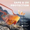 image:imageROCKBROS Photochromic Safety Glasses Transition Cycling Glasses for Men Women Sports Sunglasses for Running PickleballBlack Red Photochromic Lens  Transparent Red Frame