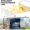 image:imageROCKBROS Photochromic Safety Glasses Transition Cycling Glasses for Men Women Sports Sunglasses for Running PickleballGold Photochromic Lens  Matte Beige Frame