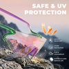image:imageROCKBROS Photochromic Safety Glasses Transition Cycling Glasses for Men Women Sports Sunglasses for Running PickleballPurple Photochromic Lens  Transparent Green Purple Frame