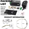 image:imageROCKBROS Photochromic Safety Glasses Transition Cycling Glasses for Men Women Sports Sunglasses for Running PickleballPurple Photochromic Lens  Transparent Green Purple Frame