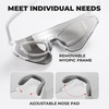 image:imageROCKBROS Photochromic Safety Glasses Transition Cycling Glasses for Men Women Sports Sunglasses for Running PickleballSilver Photochromic Lens  Matte White Frame