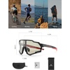 image:imageROCKBROS Smart Photochromic Cycling Glasses for Men Women Polarized Sunglasses UV Protection for Baseball Running Biking Softball