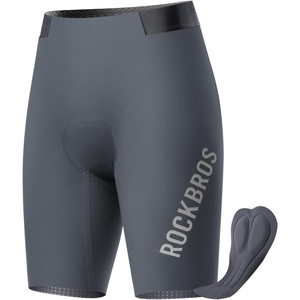 image:imageROCKBROS Mens Bike Shorts with Padded Cycling Road Biking Riding Breathable Shorts Tight for MenTitanium Gray