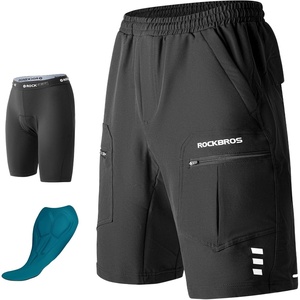 image:imageROCKBROS Padded Bike Shorts for Men 2 in 1 Detachable Cycling Shorts Men Biking Shorts with 4D Padding for MTB Mountain