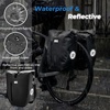 image:imageROCKBROS Bike Panniers 20L Waterproof Roll Up Bike Rack Bag Adjustable Quick Release BucklesReflective for Road Mountain Cycling Traveling CommutingBlack2