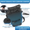 image:imageROCKBROS Bike Panniers 20L Waterproof Roll Up Bike Rack Bag Adjustable Quick Release BucklesReflective for Road Mountain Cycling Traveling CommutingBlack2