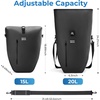 image:imageROCKBROS Bike Panniers 20L Waterproof Roll Up Bike Rack Bag Adjustable Quick Release BucklesReflective for Road Mountain Cycling Traveling CommutingBlack2