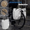 image:imageROCKBROS Bike Panniers 20L Waterproof Roll Up Bike Rack Bag Adjustable Quick Release BucklesReflective for Road Mountain Cycling Traveling CommutingCamel Brown Reflective2
