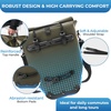 image:imageROCKBROS Bike Panniers 20L Waterproof Roll Up Bike Rack Bag Adjustable Quick Release BucklesReflective for Road Mountain Cycling Traveling CommutingDark Green2