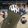 image:imageROCKBROS Bike Panniers 20L Waterproof Roll Up Bike Rack Bag Adjustable Quick Release BucklesReflective for Road Mountain Cycling Traveling CommutingDark Green1