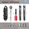 image:imageROCKBROS Bike Tool Kits 14 in 1 MultiFunction Bike Repair Kits Portable Foldable Bike accessories Reversible Ratchet Wrench with 10 Bits 2 Tire Levers