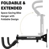 image:imageROCKBROS Horizontal Bike Wall Mount Adjustable Wall Bike Mount Hanger with 55lb Capacity Mountain Road Bike Bicycle Rack for Garage