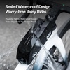 image:imageROCKBROS Top Tube Bike Bag Waterproof Bike Frame Bag Lightweight Buckle Lock Design TPU Material Top Tube Bag Easy Install Cycling Top Tube Front Frame Pack 1L CapacityUpgraded Black