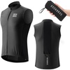 image:imageROCKBROS Cycling Wind Vest Sleeveless Biking Vest Windbreaker Vest for Men Cooling amp Lightweight Vest Gilet for RunningBlack