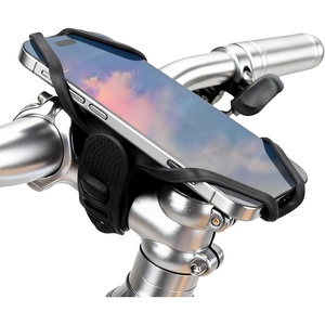 image:imageROCKBROS Bike Stem Phone Mount AntiVibration Silicone Phone Holder for Bike Stem Secure Cell Phone Mount for Mountain amp Road Bike 47 Inch No Shake Sturdy Bicycle Stem Phone Holder