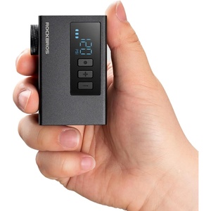 image:imageROCKBROS Mini Electric Bike Pump with Gauge 120PSI Portable Bicycle Tire Inflator for Road amp Mountain Bikes