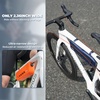 image:imageROCKBROS Bike Frame Bag Waterproof Under Top Tube Bike Bag Lightweight Buckle Lock Design TPU Material Frame Bag 17L Easy to Install Cycling Commuting for MTB Road BikeOrange