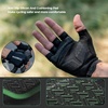 image:imageROCKBROS Cycling Gloves for Men Women Bike Gloves Half Finger with ShockAbsorbing Pad Breathable Mountain Road Biking Motorcycle Gym GlovesBlack  Green
