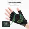 image:imageROCKBROS Cycling Gloves for Men Women Bike Gloves Half Finger with ShockAbsorbing Pad Breathable Mountain Road Biking Motorcycle Gym GlovesBlack  Green