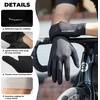 image:imageROCKBROS Cycling Gloves for Men Women SBR Padded Shock Absorbing Bike Gloves Breathable Touchscreen AntiSlip Palm Lightweight for BikingBlack