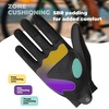 image:imageROCKBROS Cycling Gloves for Men Women SBR Padded Shock Absorbing Bike Gloves Breathable Touchscreen AntiSlip Palm Lightweight for BikingBlack