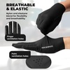 image:imageROCKBROS Cycling Gloves for Men Women SBR Padded Shock Absorbing Bike Gloves Breathable Touchscreen AntiSlip Palm Lightweight for BikingBlack
