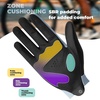 image:imageROCKBROS Cycling Gloves for Men Women SBR Padded Shock Absorbing Bike Gloves Breathable Touchscreen AntiSlip Palm Lightweight for BikingBlue