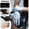 image:imageROCKBROS Cycling Gloves for Men Women SBR Padded Shock Absorbing Bike Gloves Breathable Touchscreen AntiSlip Palm Lightweight for BikingBlue