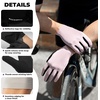 image:imageROCKBROS Cycling Gloves for Men Women SBR Padded Shock Absorbing Bike Gloves Breathable Touchscreen AntiSlip Palm Lightweight for BikingPurple