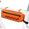 image:imageROCKBROS Bike Frame Bag Waterproof Under Top Tube Bike Bag Lightweight Buckle Lock Design TPU Material Frame Bag 17L Easy to Install Cycling Commuting for MTB Road BikeOrange