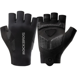 image:imageROCKBROS Cycling Gloves for Men Women Bike Gloves Half Finger with ShockAbsorbing Pad Breathable Mountain Road Biking Motorcycle Gym GlovesBlack