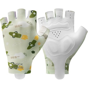 image:imageROCKBROS Kids Half Finger Cycling Gloves Non Slip Fingerless Sport Gloves Boys Girls Bike Riding Shockproof Sports GlovesGreen