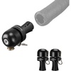image:imageROCKBROS Bike Bell Handlebar End Cap Bell for Road Bike Drop Bar 222mm087in 100dB Loud Brass Bicycle Bell for Adult Bikes Left or Right Mounting Blackblack2 pack