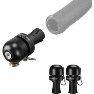 image:imageROCKBROS Bike Bell Handlebar End Cap Bell for Road Bike Drop Bar 222mm087in 100dB Loud Brass Bicycle Bell for Adult Bikes Left or Right Mounting Blackblack2 pack