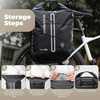 image:imageROCKBROS Bike Panniers Waterproof 23L Bike Rack Bag Adjustable Quick Release Buckles Panniers Bike Bags with Vacuum Compression for Cycling Traveling CommutingBlack