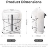 image:imageROCKBROS Bike Panniers Waterproof 23L Bike Rack Bag Adjustable Quick Release Buckles Panniers Bike Bags with Vacuum Compression for Cycling Traveling CommutingWhite